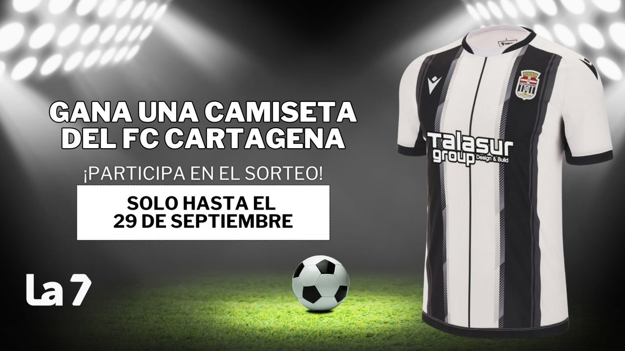 Sorteo de una camiseta del FC Cartagena (foto: La 7)