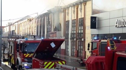 Imagen del incendio en la zona de Las Atalayas en Murcia (foto: EP)