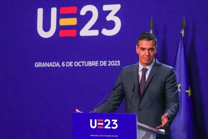 Pedro Sánchez en la cumbre de líderes de la UE