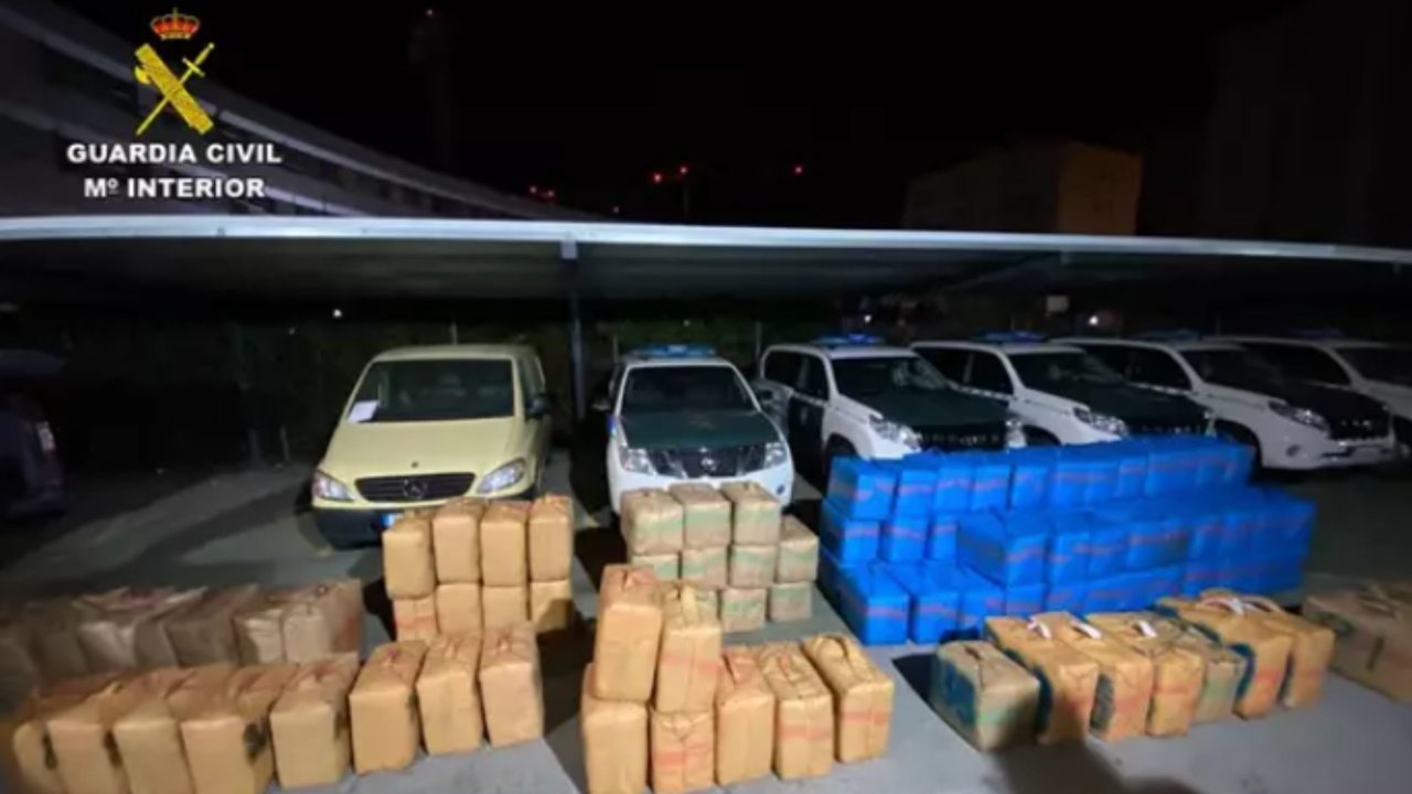 Operación contra el narcotráfico de la Guardia Civil en Almería