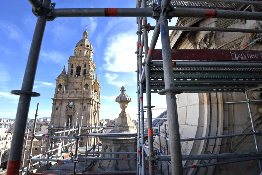 Catedral de Murcia, desde los andamios