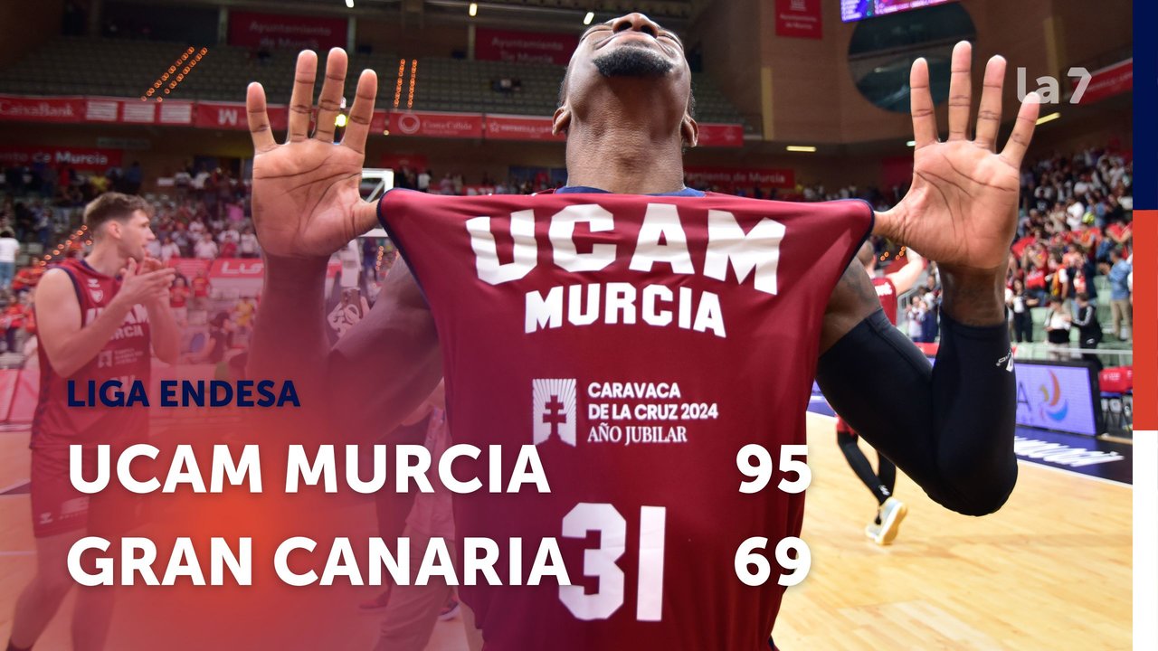 Dylan Ennis celebra la victoria del UCAM Murcia