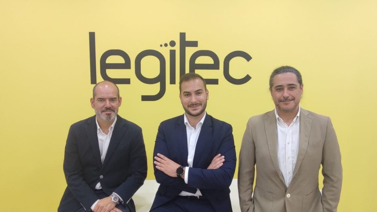 De izq. a der, Sergio Franco, Alejandro Cano y Manuel Moreno, socios de Legitec