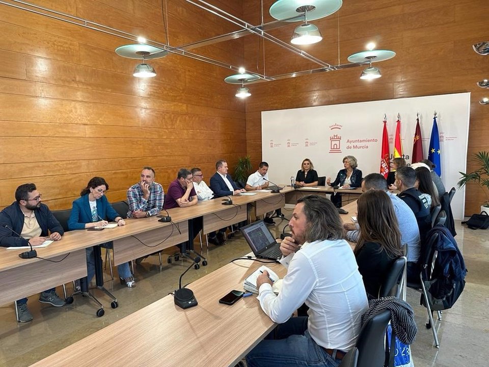 Reunión en el Ayuntamiento de Murcia con expertos de la Unión Europea
