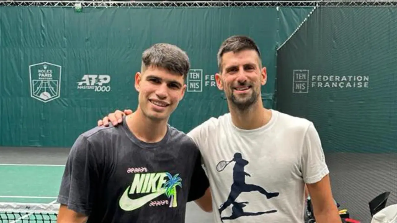 Carlos Alcaraz entrena junto a Djokovic en Par&iacute;s