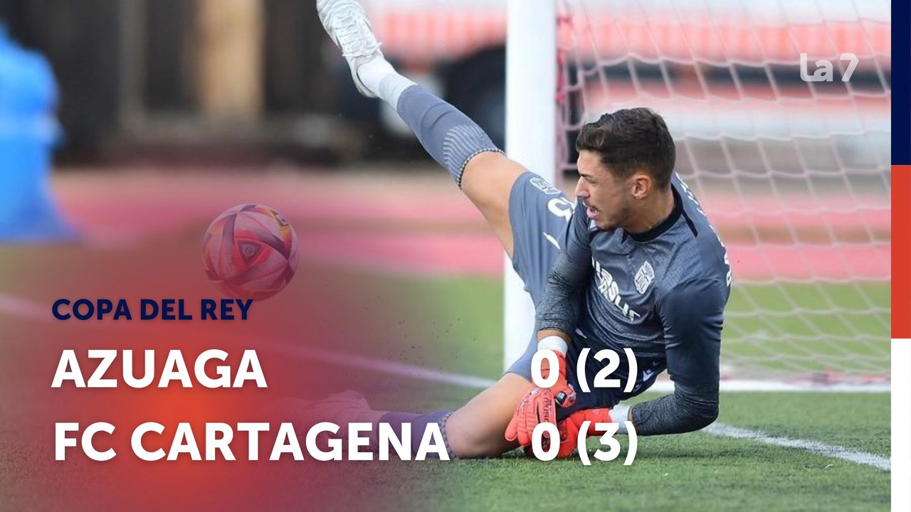 El meta Raúl Lizoain clasifica al Cartagena para la próxima ronda de la Copa del Rey (2-3)