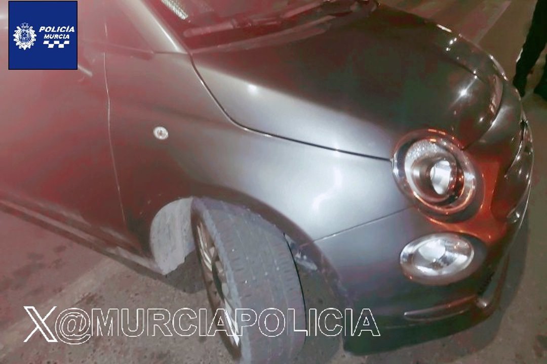 Imagen del coche que figuraba como sustraído (foto: Policía Local de Murcia)