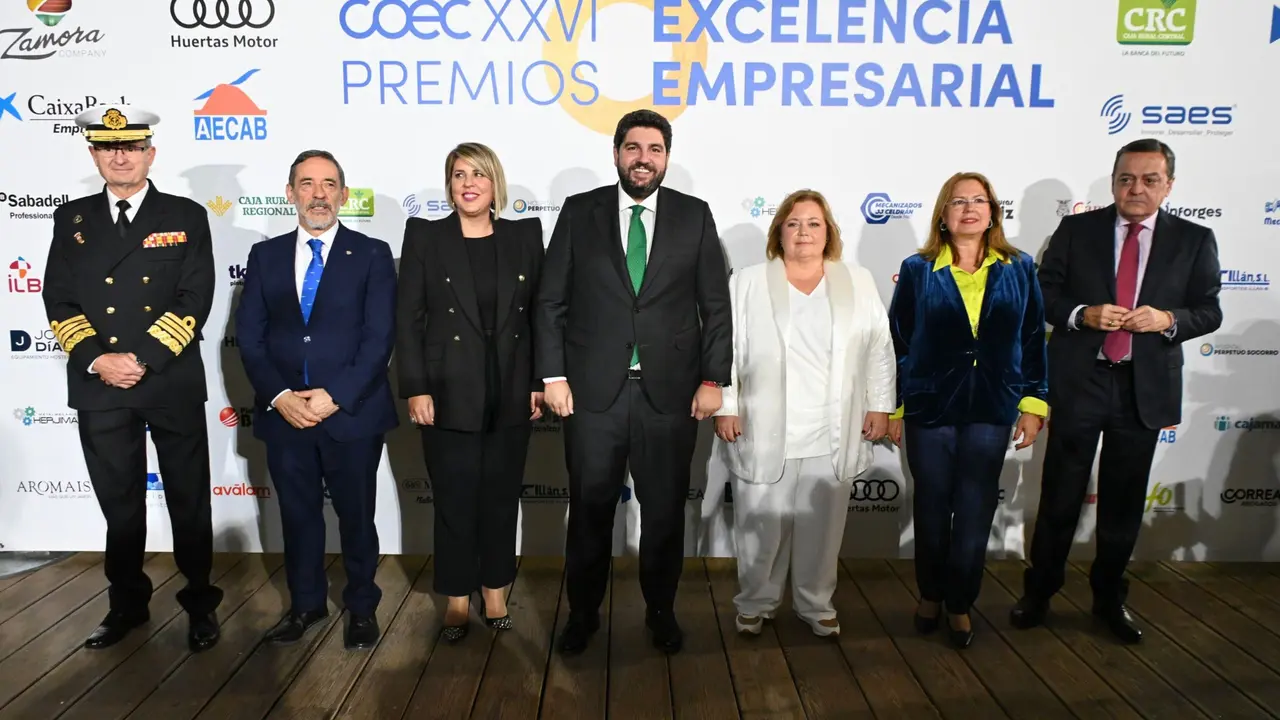 Clausura de los Premios de Excelencia Empresarial de la Confederaci&oacute;n Comarcal de Organizaciones Empresariales de Cartagena (COEC).