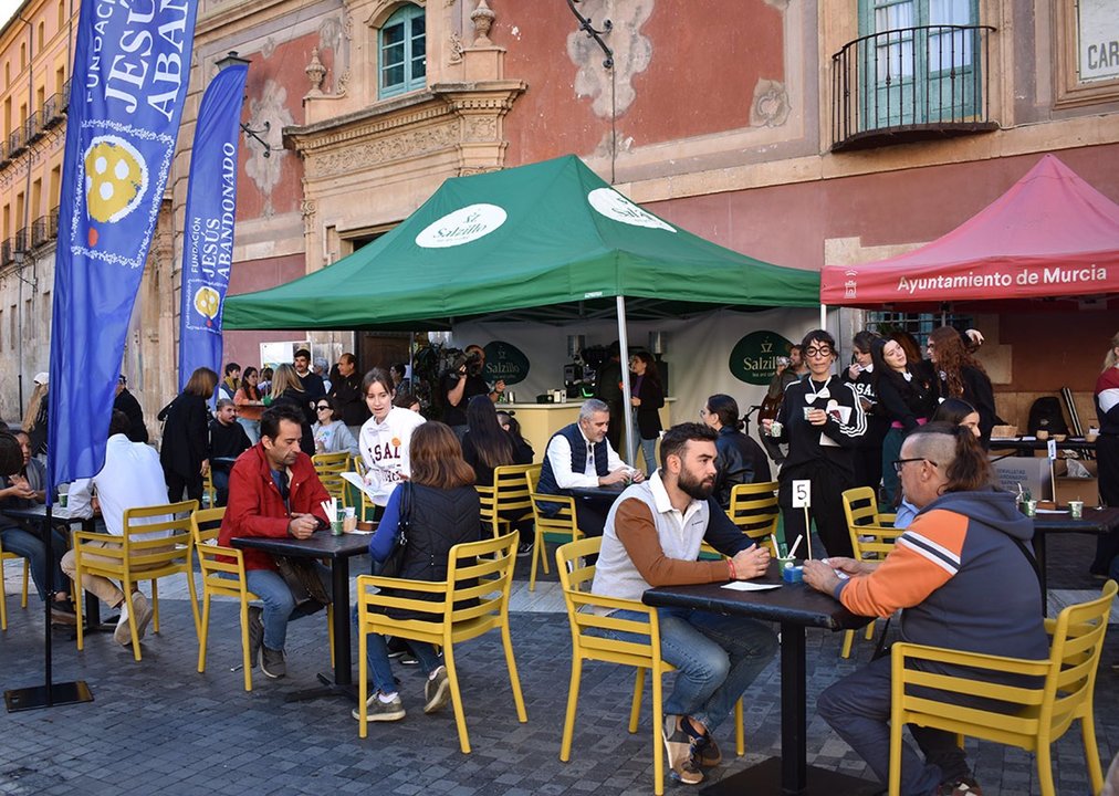 Imagen de la cafetería provisional instalada por Jesús Abandonado (foto: Portavoz)