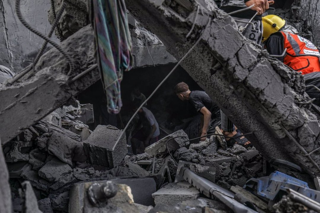 Imagen de archivo de los escombros por los bombardeos israelíes en la Franja de Gaza (foto: EP)