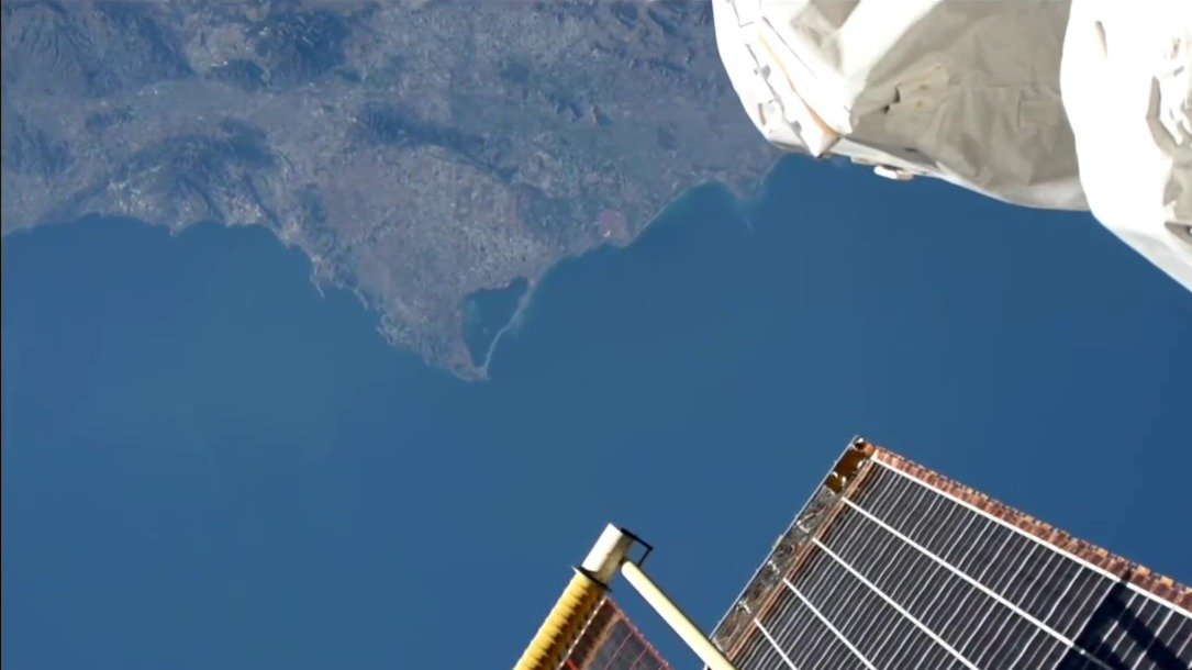 Imagen del Mar Menor captada por la Estación Espacial Internacional (foto: EEI)