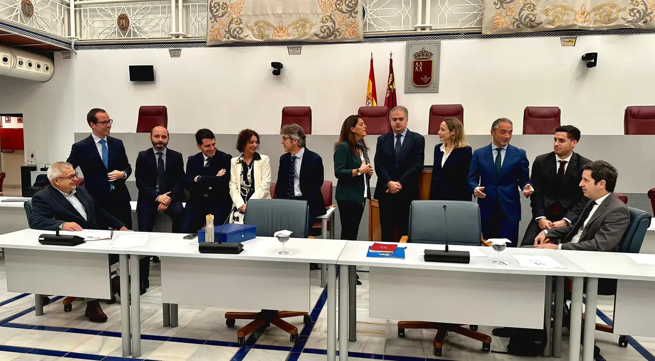 Presentaci&oacute;n de los Presupuestos de la Consejer&iacute;a de Econom&iacute;a, Hacienda y Empresa, dirigida por Luis Alberto Mar&iacute;n, para el ejercicio de 2024 (foto: CARM)