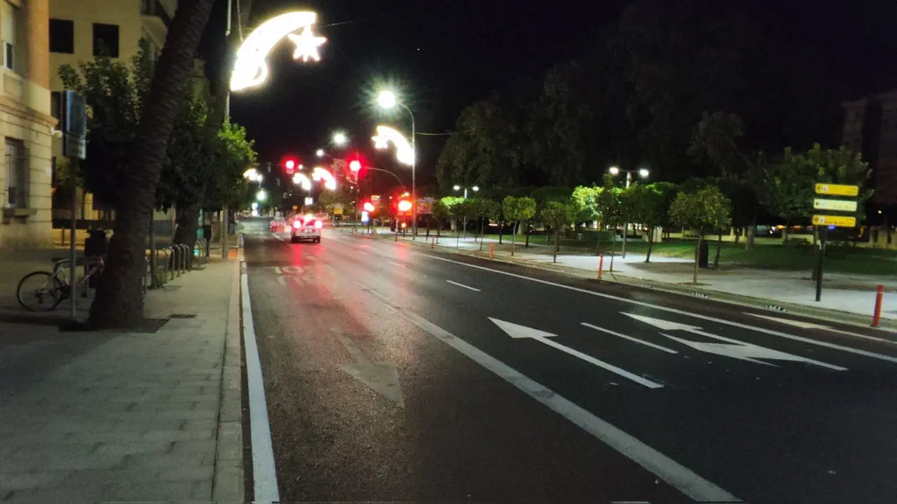 Avenida Teniente Flomesta, antes de la incorporaci&oacute;n del doble sentido
