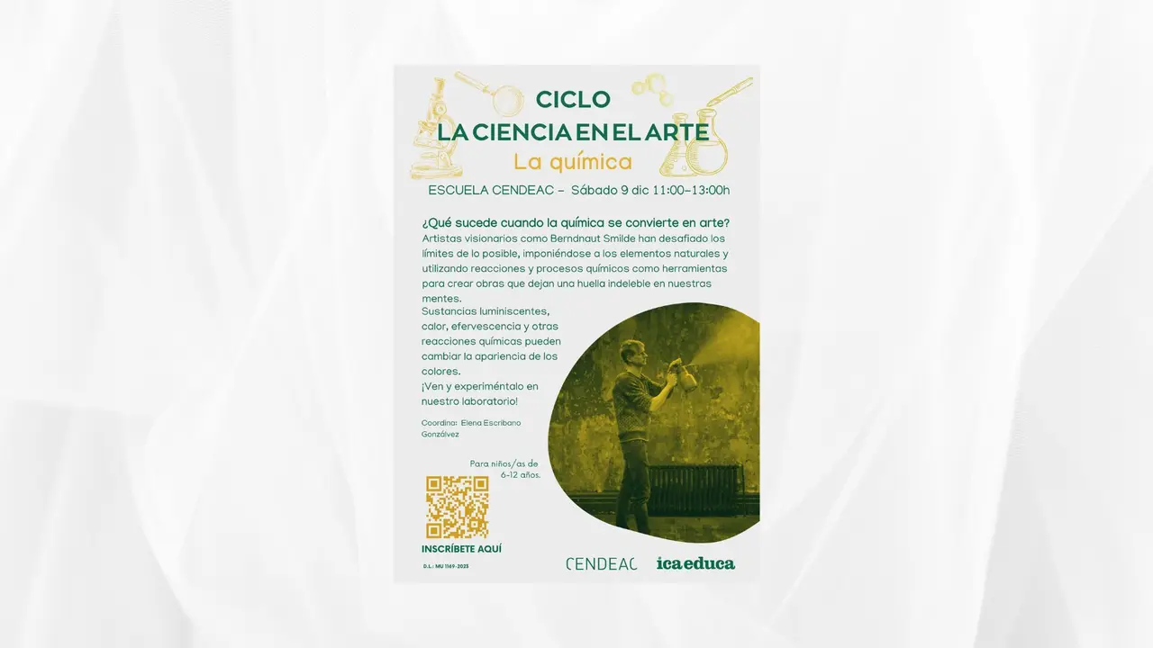 Imagen de la nueva sesi&oacute;n del ciclo 'Ciencia en el arte' dedicada a la qu&iacute;mica.