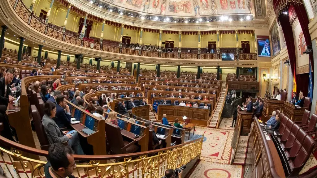 El l&iacute;der del PP, Alberto N&uacute;&ntilde;ez Feij&oacute;o, interviene en el Congreso (foto: Agencias)