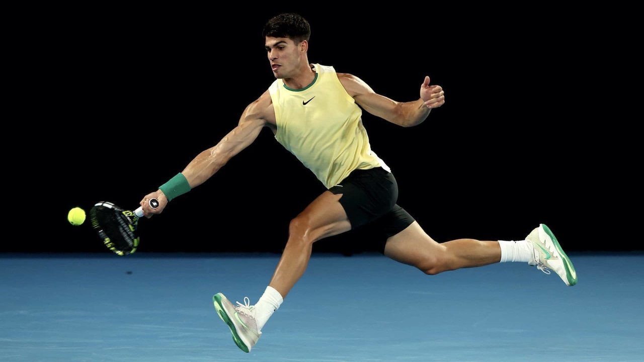 Carlos Alcaraz en el Open de Australia (Foto: ATP)