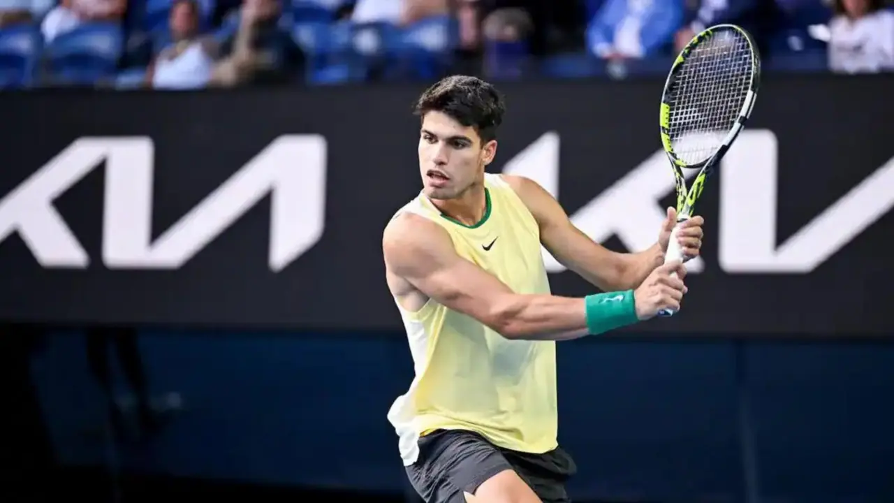 Alcaraz en el Open de Australia 2024