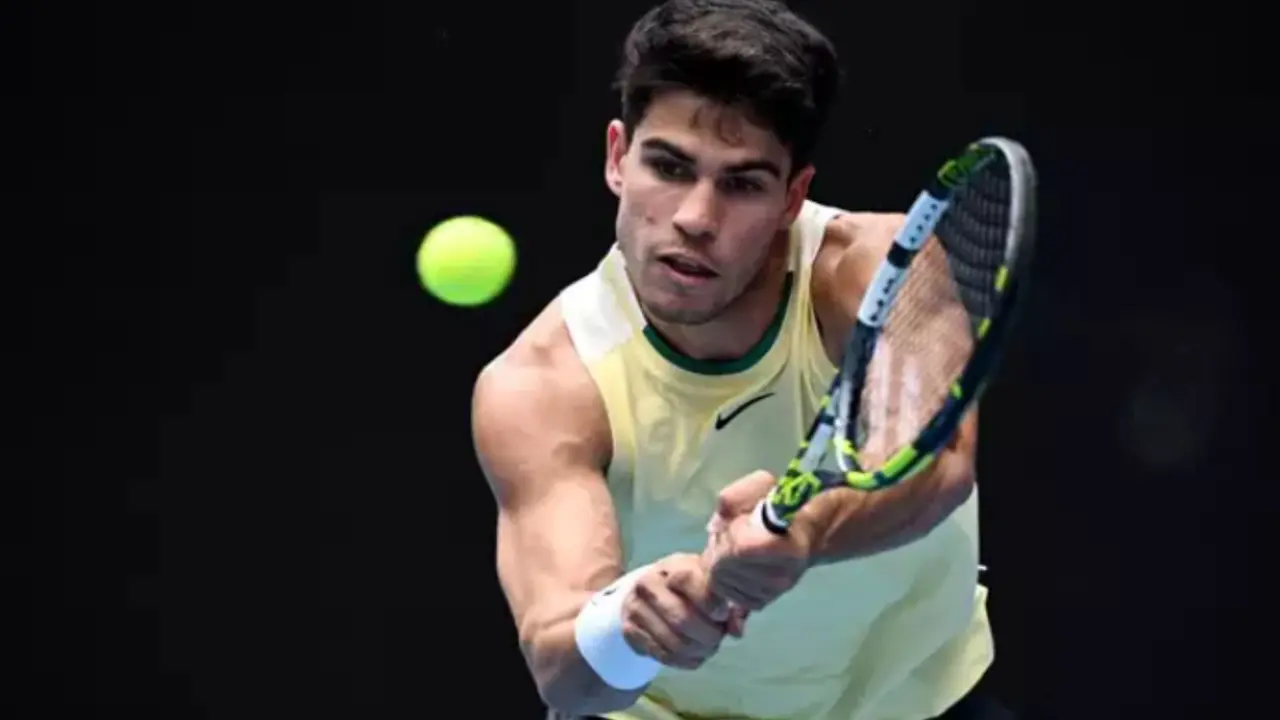 Carlos Alcaraz, en el Open de Australia