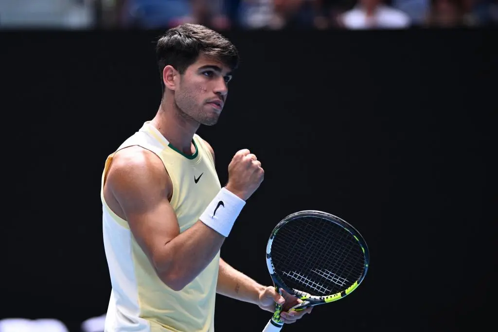 Carlos Alcaraz en el Open de Australia
