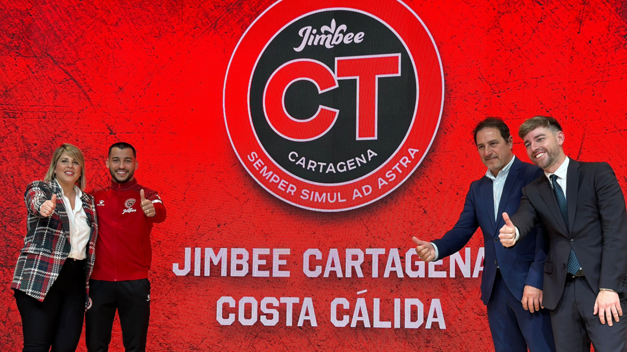 Presentación del acuerdo de patrocinio entre la Comunidad y el Jimbee Cartagena