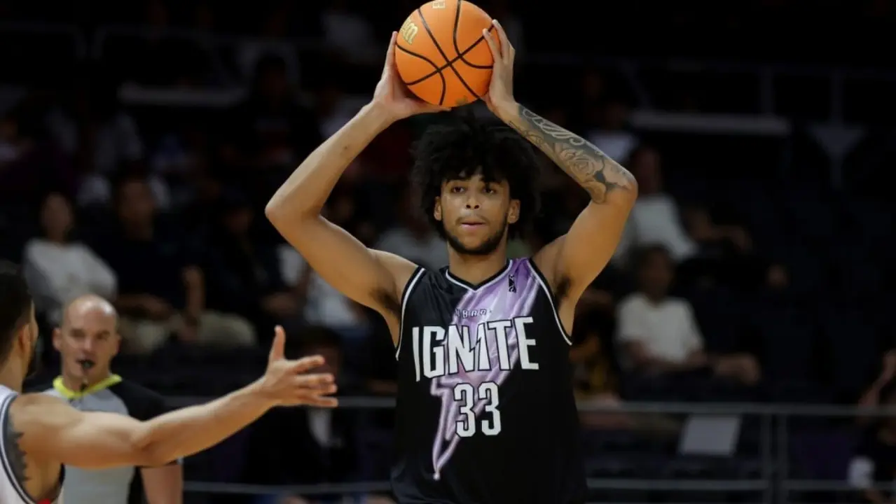 Izan Almansa, en la G-League