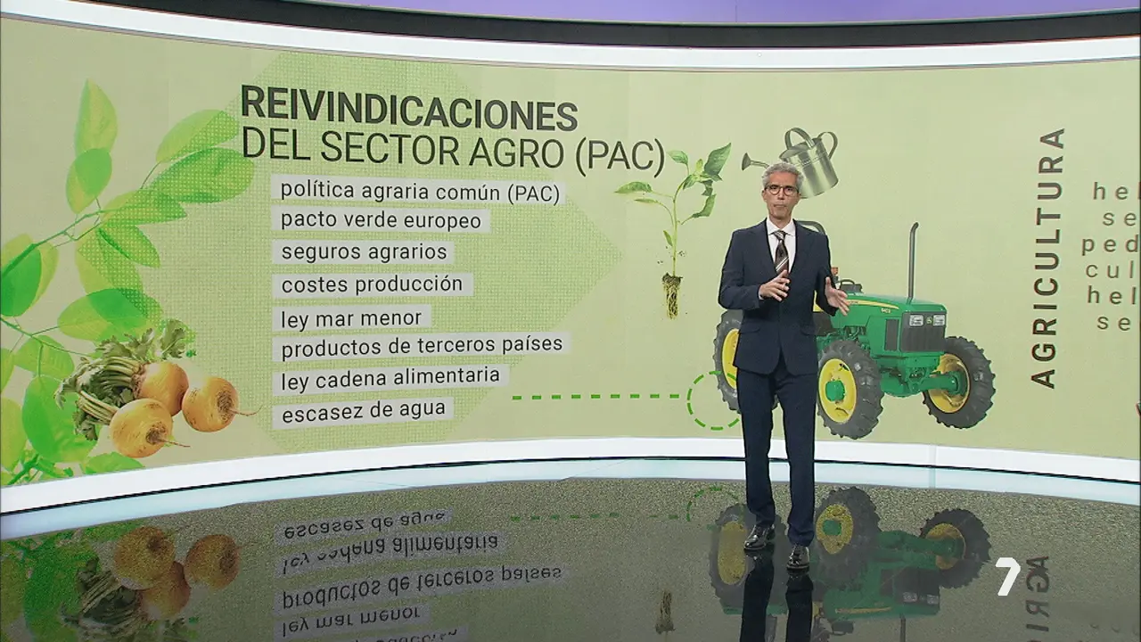 Esta son las reivindicaciones de los agricultores en la Regi&oacute;n de Murcia (foto: La 7)
