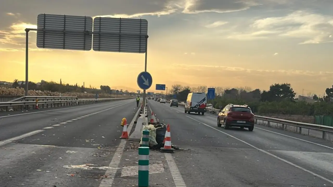 Carretera MU-30 de nuevo abierta al tr&aacute;fico