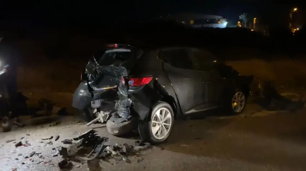 Imagen del accidente ocurrido en la calle Cid Campeador de Fortuna