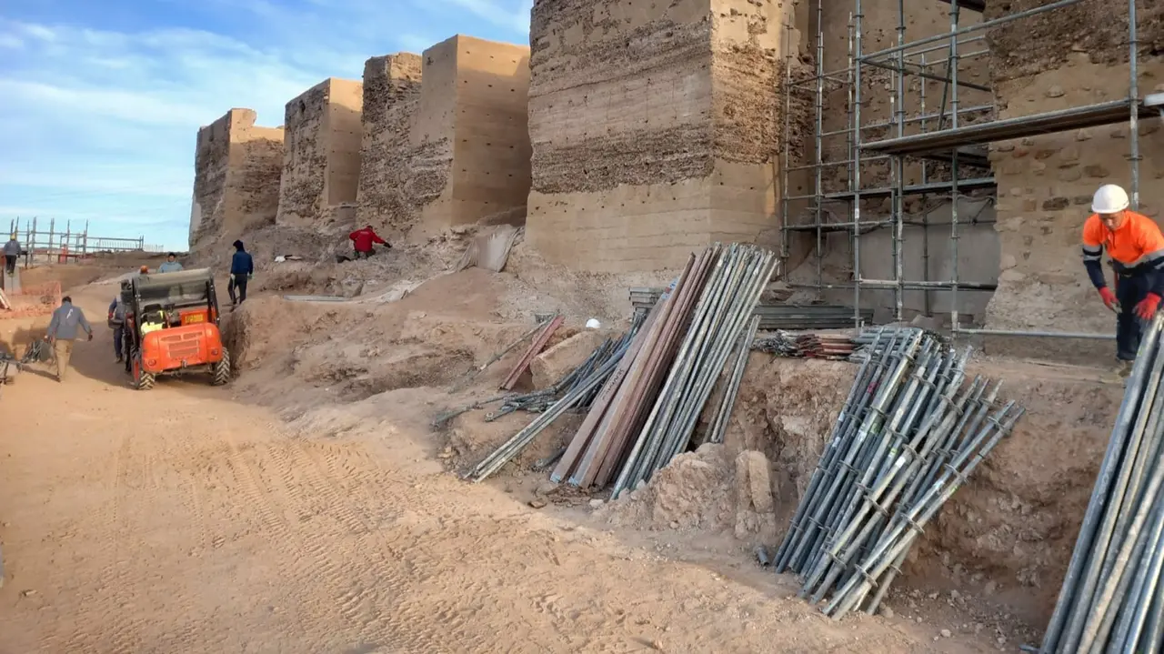 Imagen de las tareas llevadas a cabo en el yacimiento (foto: Ayuntamiento de Murcia)