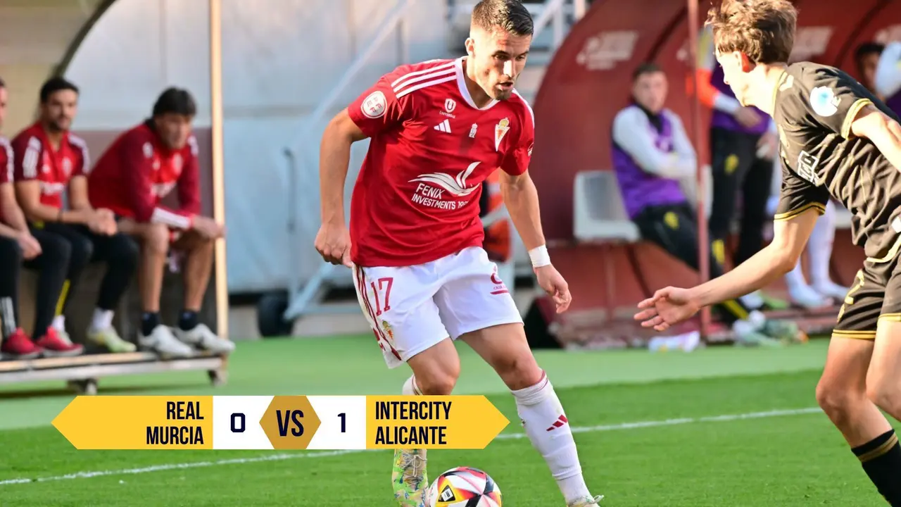 El Real Murcia cae ante el Intercity por 0-1 (foto: Real Murcia/La 7)