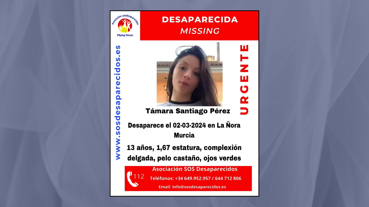 Se busca a Tamara Santiago L&oacute;pez