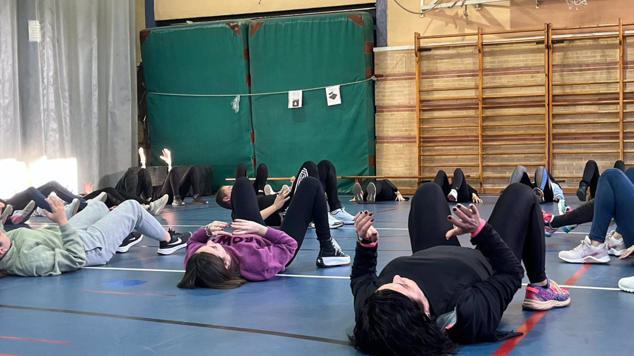 Las participantes durante el taller