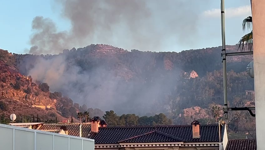 Incendio en la pedanía murciana de Torreagüera (foto: La 7)