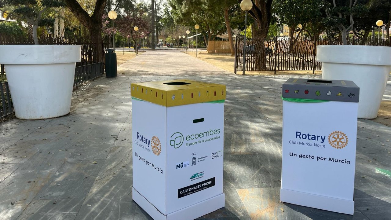 Rotary Club instalará 500 papeleras de cartón en barracas y espacios públicos durante las Fiestas de Primavera