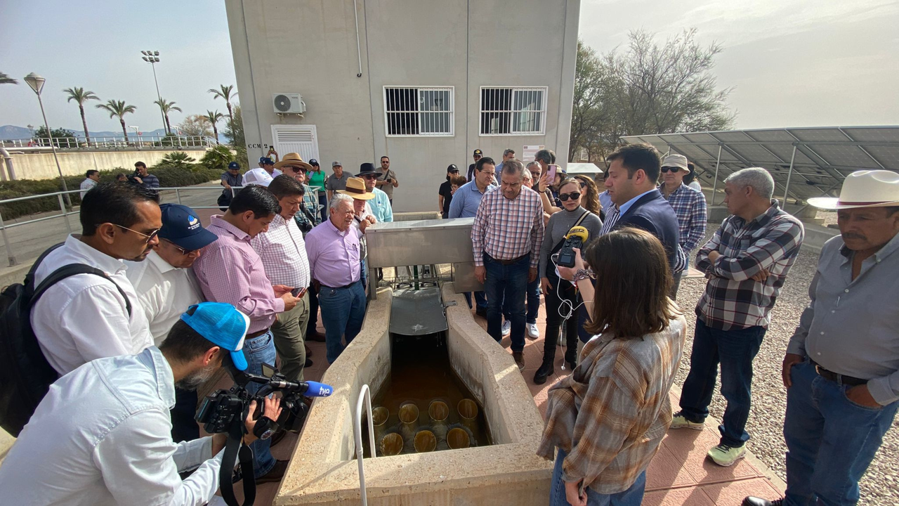Visita de la delegaci&oacute;n institucional y empresarial del estado mexicano de Guanajuato a la EDAR de Fortuna.