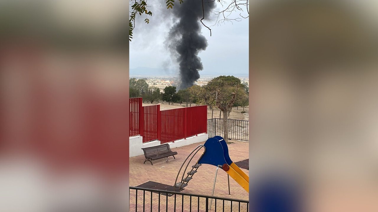 Incendio en una fábrica de pinturas de Beniaján (foto: La 7)