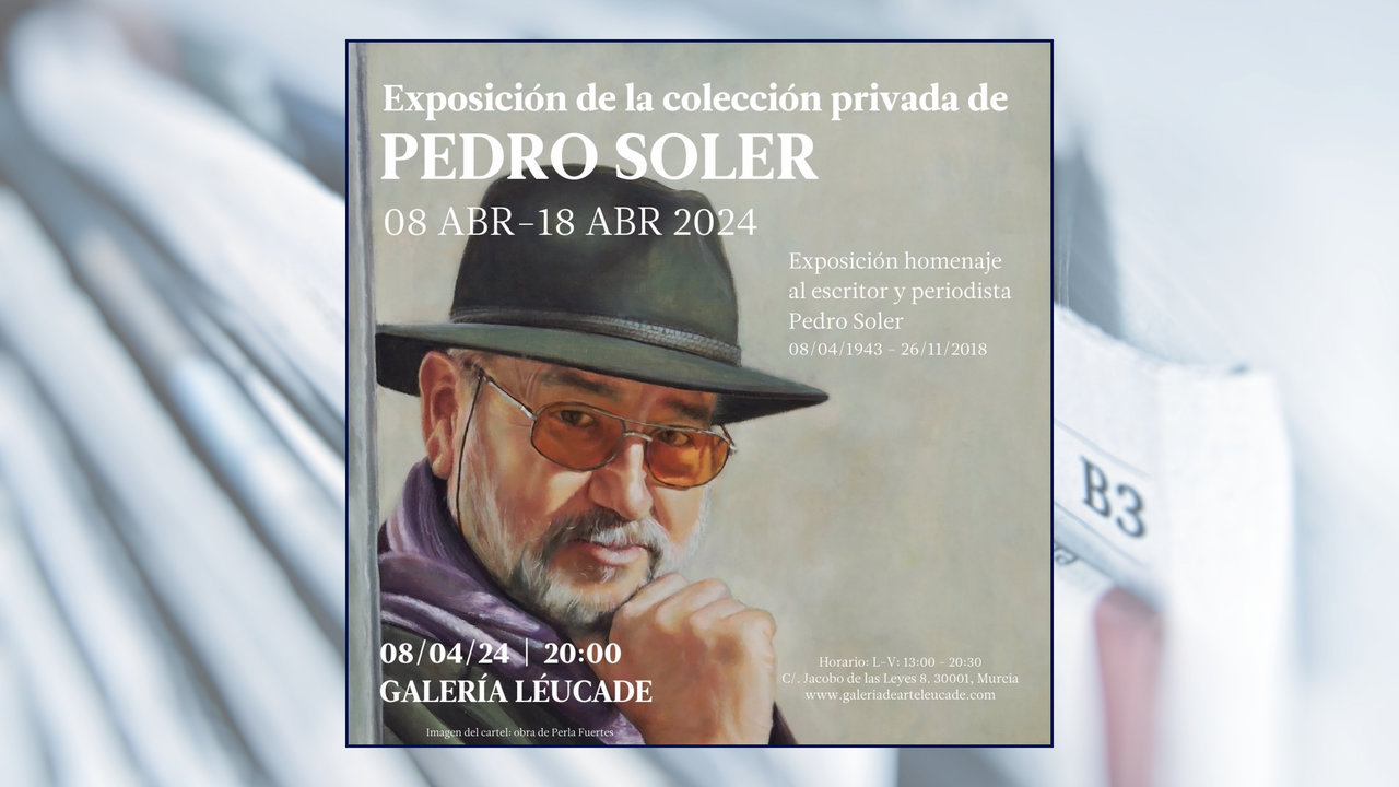 La Galería Léucade homenajea este lunes al escritor y periodista Pedro Soler