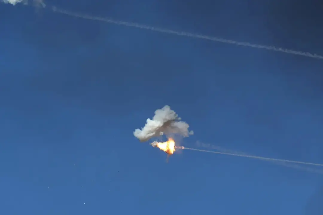 Fotograf&iacute;a de archivo de la interceptaci&oacute;n de un misil (foto: Agencias)