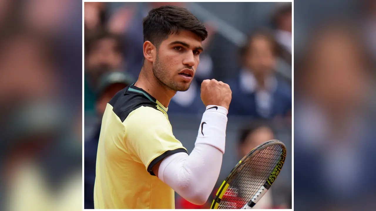 Carlos Alcaraz gana al brasile&ntilde;o Seyboth Wild en el Madrid Open (foto: Madrid Open)