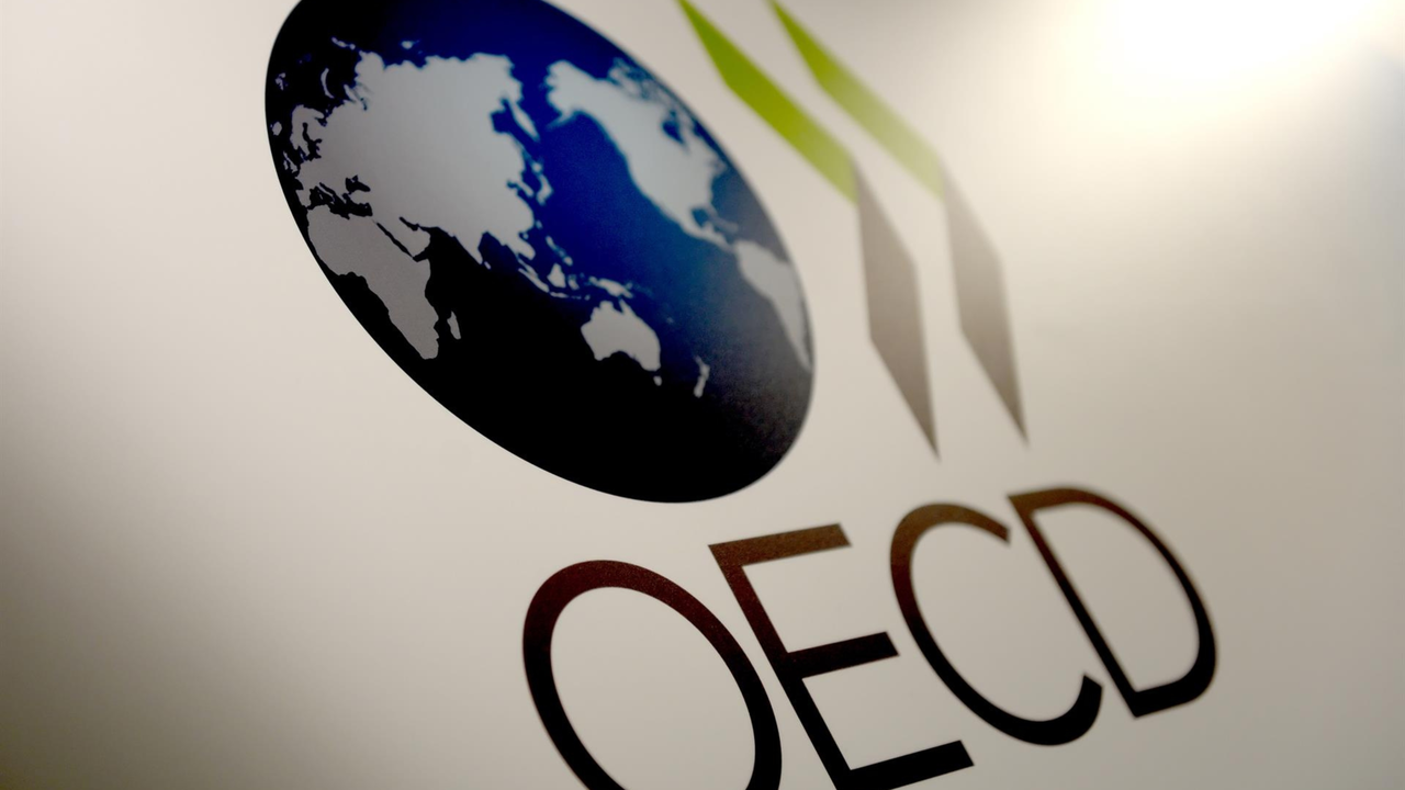 Logo de la Organizaci&oacute;n para la Cooperaci&oacute;n y el Desarrollo Econ&oacute;mico (OCDE)