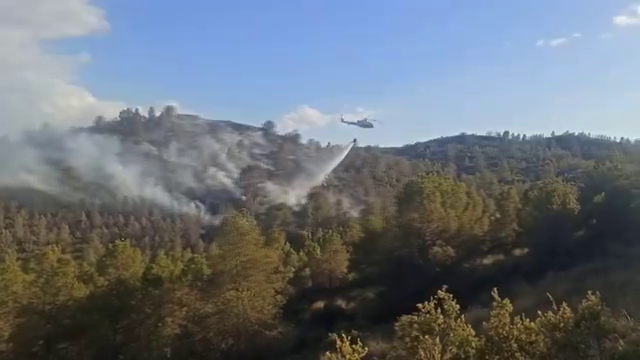 Un helicóptero acude a la Sierra