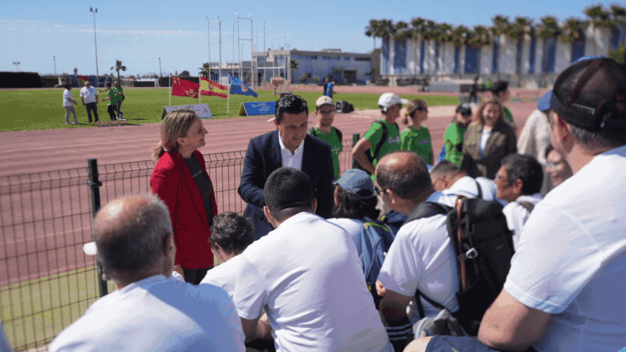 La consejera de Pol&iacute;tica Social, Familias e Igualdad, Conchita Ruiz, durante su participaci&oacute;n en el acto inaugural del III Encuentro 'Deportivamente'
