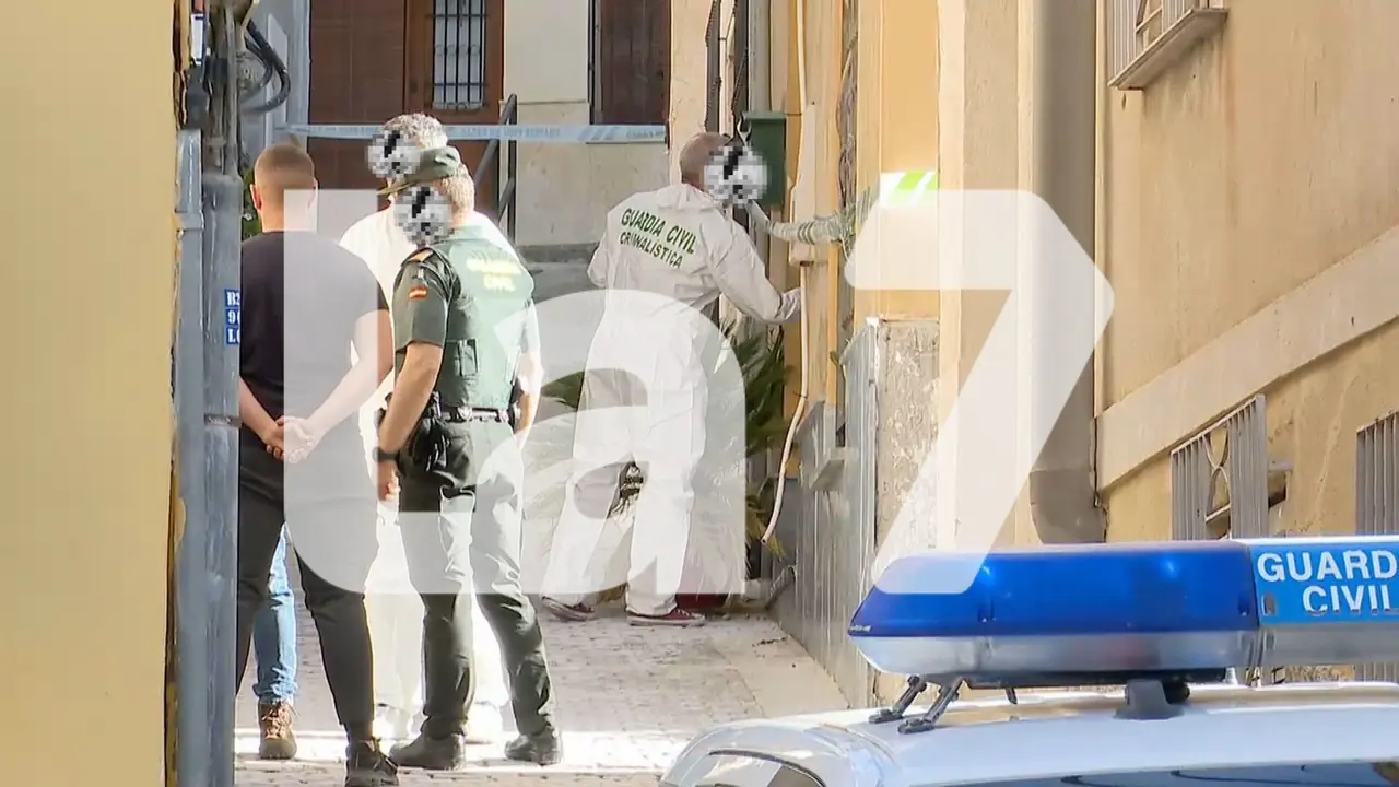 La Unidad de Criminal&iacute;stica de la Guardia Civil investiga el origen del incendio que ha acabado con la vida de tres personas en Ricote (foto: La 7)