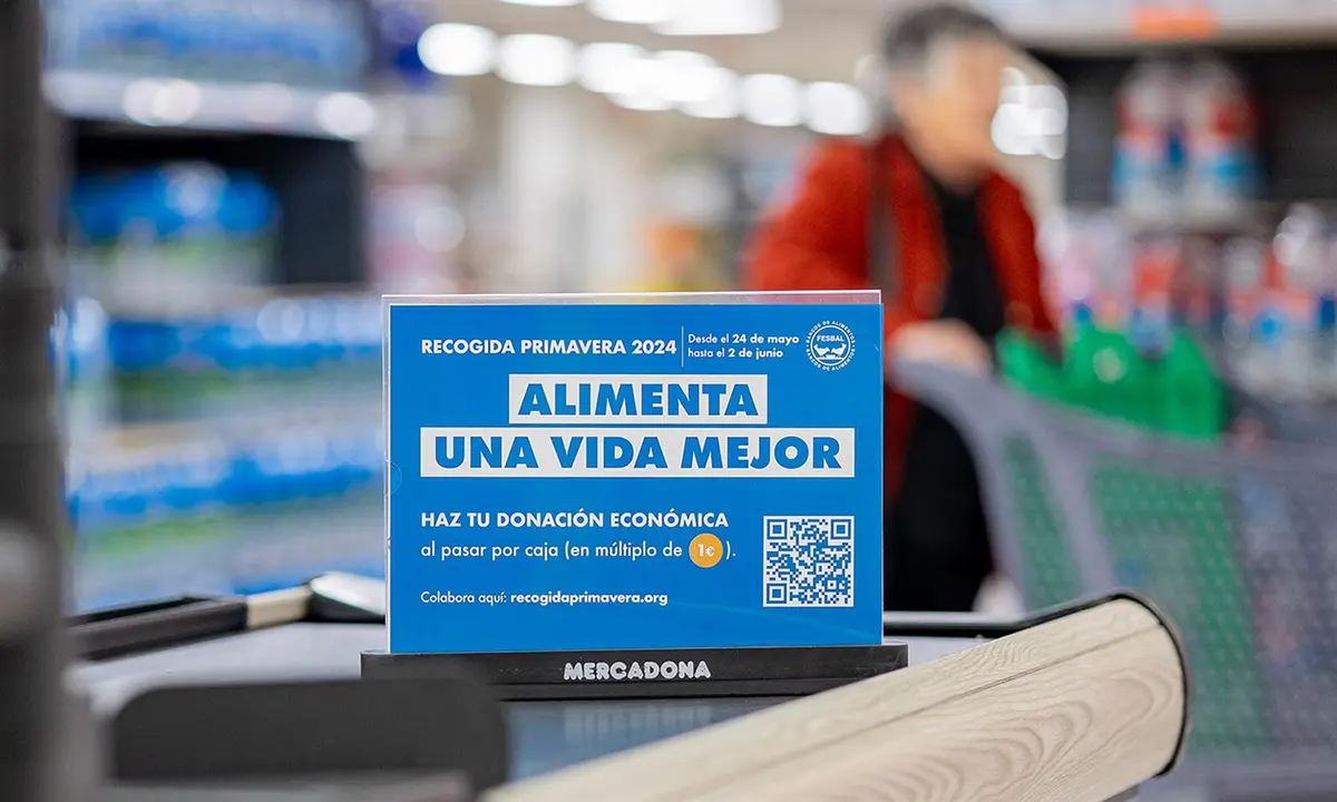 Mercadona colabora con la Federaci&oacute;n Espa&ntilde;ola de Bancos de Alimentos en la Recogida Primavera 2024 - MERCADONA