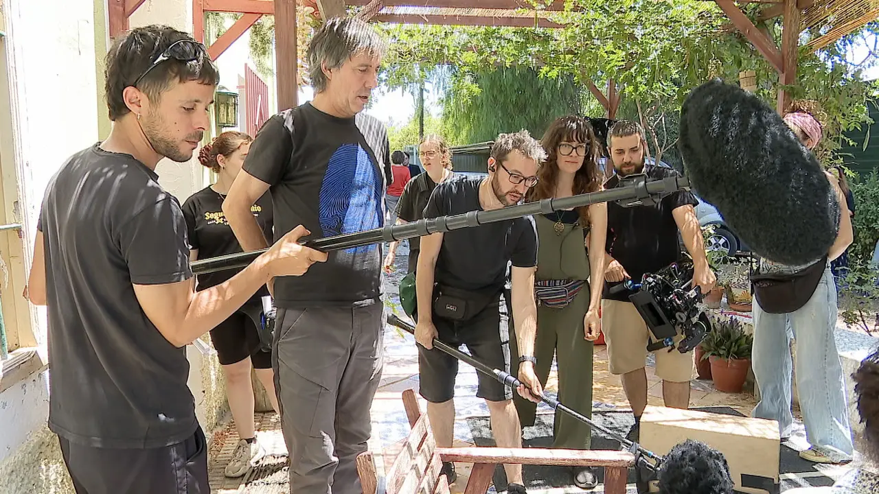 Momento del rodaje de la pel&iacute;cula 'Sorda' (foto: La 7)