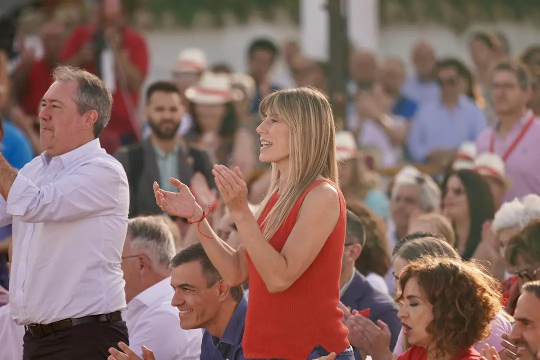 Bego&ntilde;a G&oacute;mez, en un mitin del PSOE
