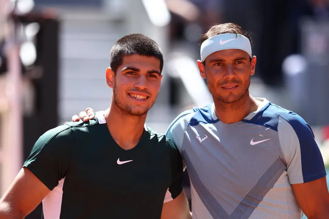 Carlos Alcaraz y Rafa Nadal (foto: EP)