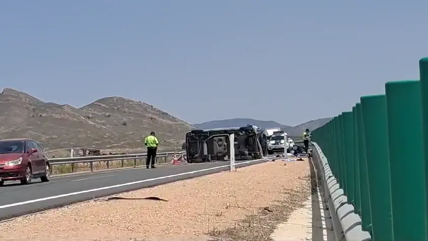 Accidente en Jumilla (foto: La 7)