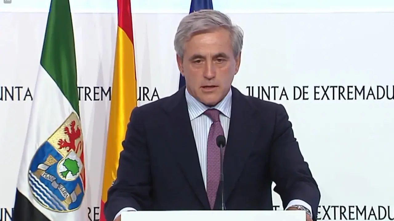 Ignacio Higuero, consejero de Gesti&oacute;n Forestal y Mundo Rural de Vox en Extremadura (foto: Junta de Extremadura)