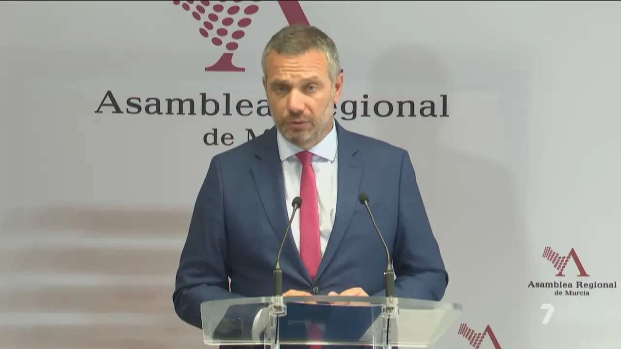 Joaqu&iacute;n Segado, portavoz del Grupo Parlamentario Popular en la Asamblea Regional de Murcia (foto: La 7)